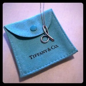 Tiffany & Co.  Letter D pendant necklace